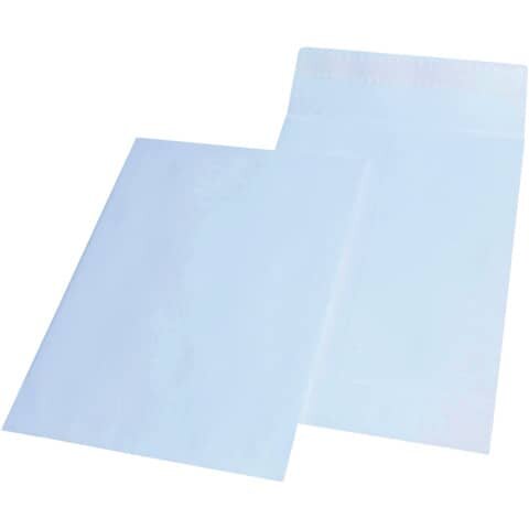 MAILmedia Faltentaschen DIN C4 ohne Fenster weiß mit 4,0 cm Falte, 100 St.