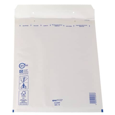Luftpolstertaschen Nr. 8, 270x360 mm, weiß, 10 Stück