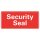 7310 Sicherheitssiegel "Security Seal" - 38 x 78 mm, rot, 100 Stück im Spender