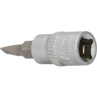 1/4" Schlitz Bit-Stecknuss, 0,8 x 4 mm