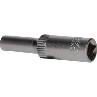 1/4" Sechskant-Stecknuss, lange Ausführung, 5 mm