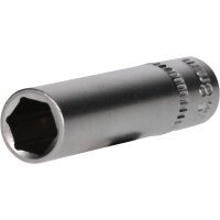 1/4" Sechskant-Stecknuss, lange Ausführung, 8 mm