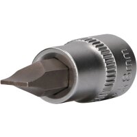 3/8" Schlitz Bit-Stecknuss, 2 x 8 mm