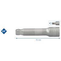 3/8" Schwenkbare Verlängerung, 75 mm