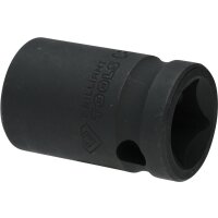 1/2" Kraft-Stecknuss Sechskant 15 mm, kurz