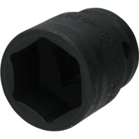 1/2" Kraft-Stecknuss Sechskant 24 mm, kurz
