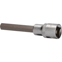 1/2" Innensechskant Bit-Stecknuss, 100 mm lang, 10 mm