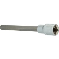 1/2" Innensechskant Bit-Stecknuss, 140 mm lang, 10 mm