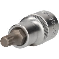 1/2" Vielzahn-Bit-Stecknuss, 55 mm lang, M8