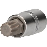 1/2" Vielzahn-Bit-Stecknuss, 55 mm lang, M14