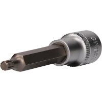 1/2" Vielzahn-Bit-Stecknuss, 100 mm lang, M6