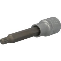 1/2" Vielzahn-Bit-Stecknuss, 100 mm lang, M8