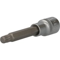 1/2" Vielzahn-Bit-Stecknuss, 100 mm lang, M9