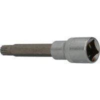 1/2" Vielzahn-Bit-Stecknuss, 100 mm lang, M10