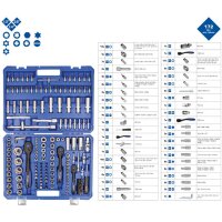 Brilliant Tools BT023172 Steckschlüssel-Satz, 172-tlg