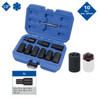 1/2" Spiral-Profil-Stecknuss-Satz, 10-tlg, 10 - 19mm