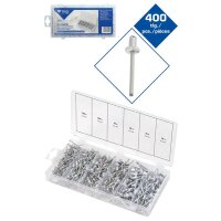Sortiment Blindnieten, 400-tlg, 2,4 - 3,2 - 4 - 4,8 mm