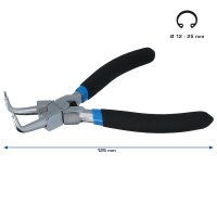 Seegeringzange für Innensicherungsringe, abgewinkelt, 125 mm