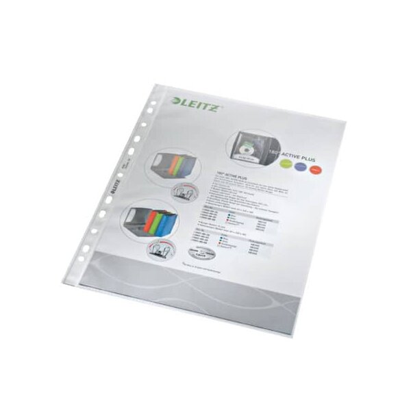 4790 Prospekthülle Standard, A4, PP, genarbt, 0,09 mm, dokumentenecht, farblos, 100 Stück