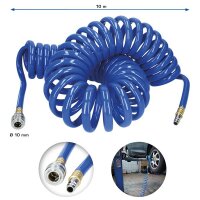 Druckluft-Spiralschlauch Ø 10 mm, 10 m