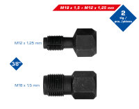 Reparaturwerkzeug für Lambdasonden-Gewinde, M18 x 1,5 mm, M12 x 1,25 mm, 2-tlg