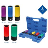 1/2" Alu-Felgen-Kraft-Stecknuss-Satz, 5-tlg
