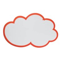Moderationskarte - Wolke, 420 x 250 mm, weiß mit...