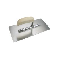 Glättekelle Edelstahl ELITE, 280 x 120 mm mit abgerundeten Ecken, Edelstahl rostfrei