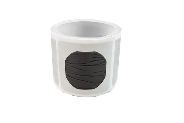 Steckdosen- & Schalterabdeckung ELITE, schwarz, 70 x 70 mm, selbstklebend, 100 Stk auf Rolle