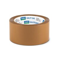 Profi-Packband (5 Stern), 50 mm x 66 m, braun