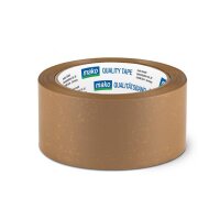 Packband "low noice" (3 Stern), 50 mm x 66 m, braun