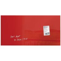 SIGEL Glas-Magnettafel artverum&reg; 91,0 x 46,0 cm rot