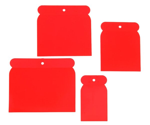Karosserie-Flächenspachtel-Set (3 Stern), je 1 x 5 - 7,5 - 10 - 12 cm, SB-verpackt, Kunststoff