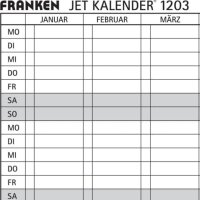 12 FRANKEN JK1203 Magnetbänder weiß 19,1 x...