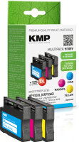 KMP H105V  cyan, magenta, gelb Druckerpatronen kompatibel zu HP 933XL (CN054AE, CN055AE, CN056AE), 3er-Set