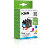 KMP H105V  cyan, magenta, gelb Druckerpatronen kompatibel zu HP 933XL (CN054AE, CN055AE, CN056AE), 3er-Set