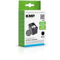 KMP H75  schwarz Druckerpatrone kompatibel zu HP 301XL (CH563EE)