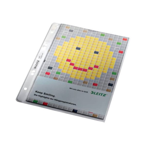 4725 Prospekthülle Premium mit Einreißschutz, A5, PP, genarbt, dokumentenecht, farblos