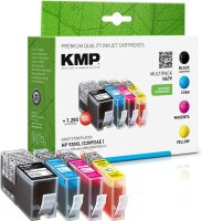 KMP H67V  schwarz, cyan, magenta, gelb Druckerpatronen...