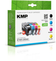 KMP H67V  schwarz, cyan, magenta, gelb Druckerpatronen...