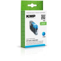 KMP H64  cyan Druckerpatrone kompatibel zu HP 364XL (CB323EE)