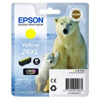 EPSON 26XL / T2634XL (Eisbär) gelb Druck