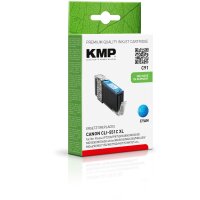 KMP C91  cyan Druckerpatrone kompatibel zu Canon CLI-551 XL C