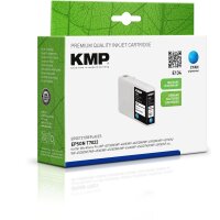 KMP E134  cyan Druckerpatrone kompatibel zu EPSON T7022XL