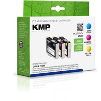 KMP E130V  cyan, magenta, gelb Druckerpatronen kompatibel zu EPSON T1306XL, 3er-Set