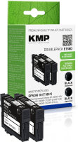 KMP E154D  schwarz Druckerpatrone kompatibel zu EPSON 2x 16 / T1621, 2er-Set