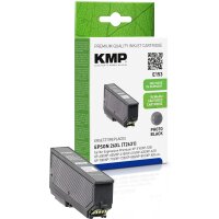 KMP E153  Foto schwarz Druckerpatrone kompatibel zu EPSON 26XL / T2631XL