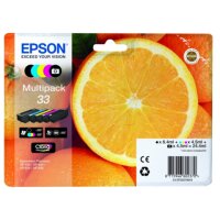EPSON 33 / T3337 (Orangen) schwarz, cyan, mag