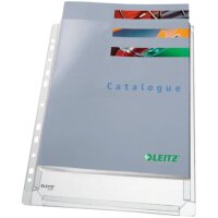 4756 Prospekthülle Maxi Standard - oben offen, genarbt, 0,17 mm, A4, 5 Stück