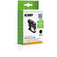 KMP B60B  schwarz Druckerpatrone kompatibel zu brother LC-123BK